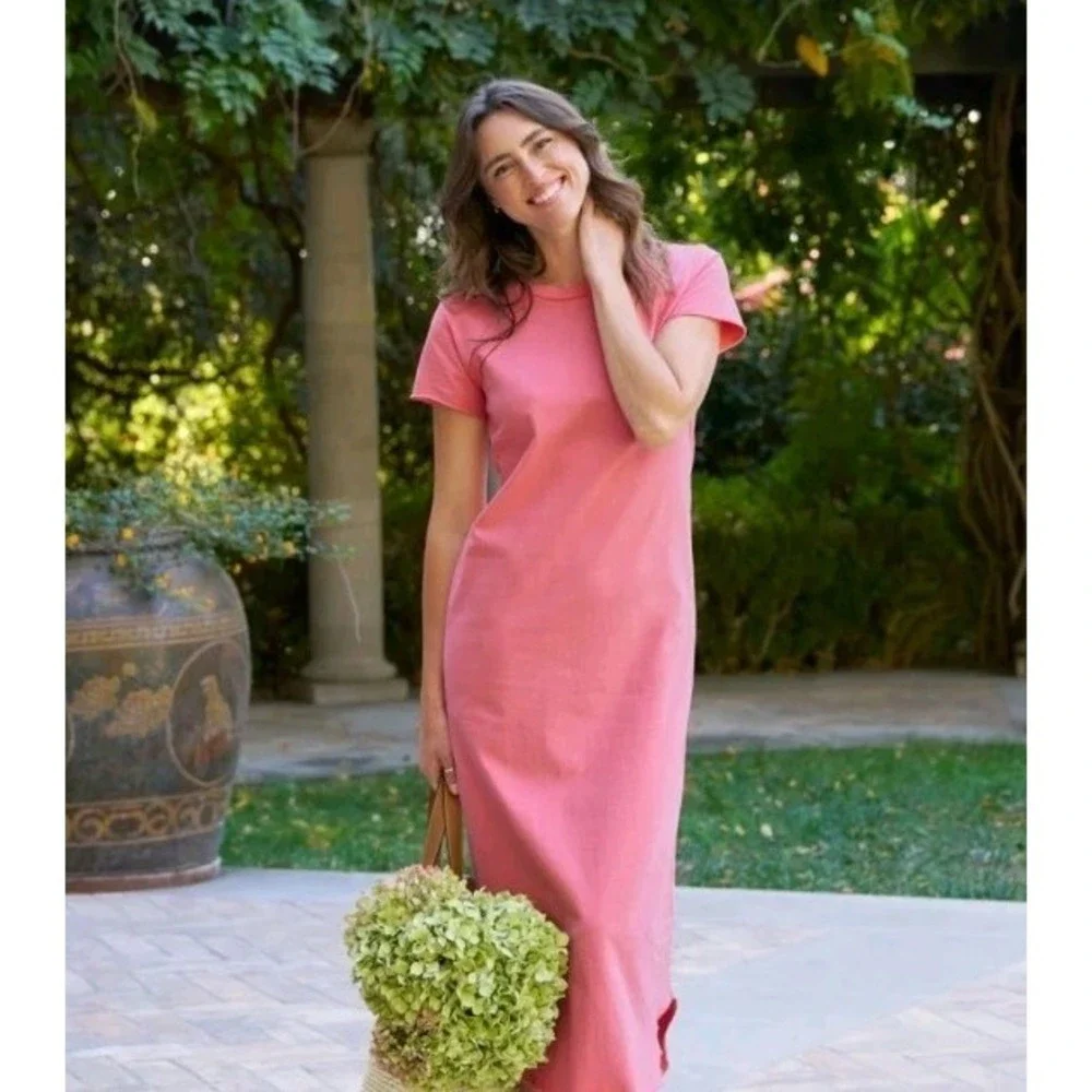 Frank & Eileen Harper Passion Fruit Boho Cottagecore Quiet Luxury Dress M - Picture 5 of 9